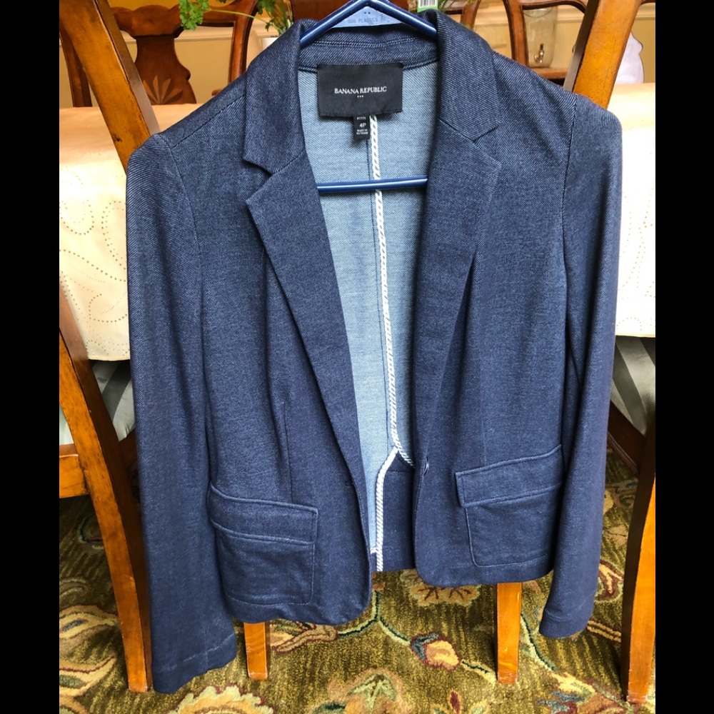 Banana Republic 4 petite blazer jacket